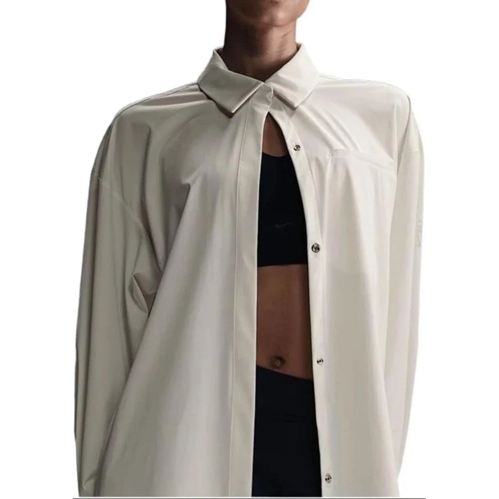 Nike 24.7 PerfectStretch Women's Large Dri-FIT Oversized Long-Sleeve Shirt NWT